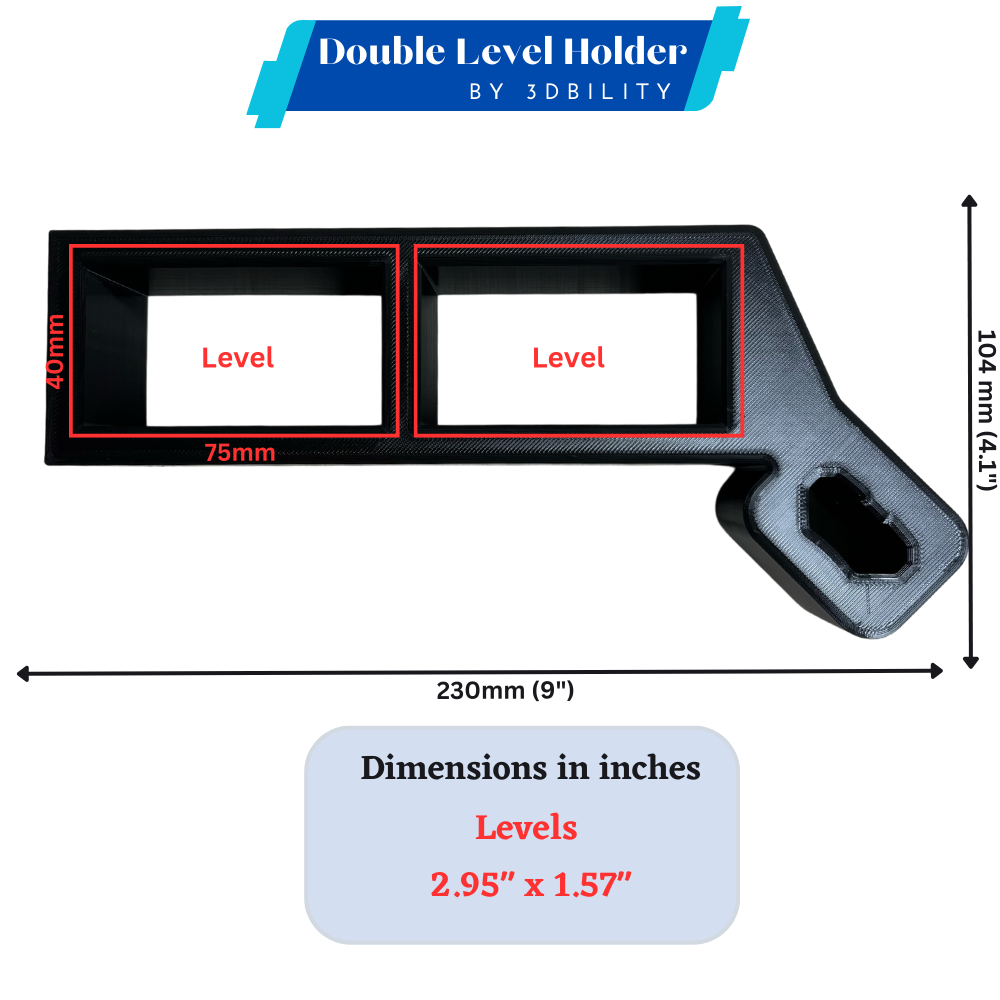 Double Level / Tool Holder Kit compatible with Milwaukee Packout