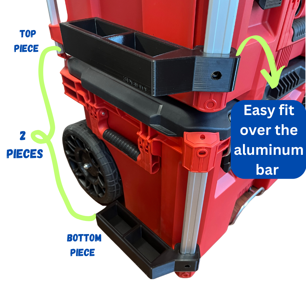 Double Level / Tool Holder Kit compatible with Milwaukee Packout