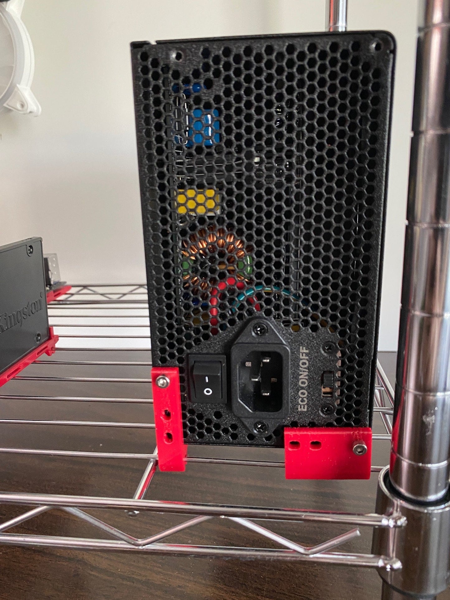 ATX Power Supply Mounting Holders for Wire Mining Rig Shelf // Multi Purpose // 3D printed //