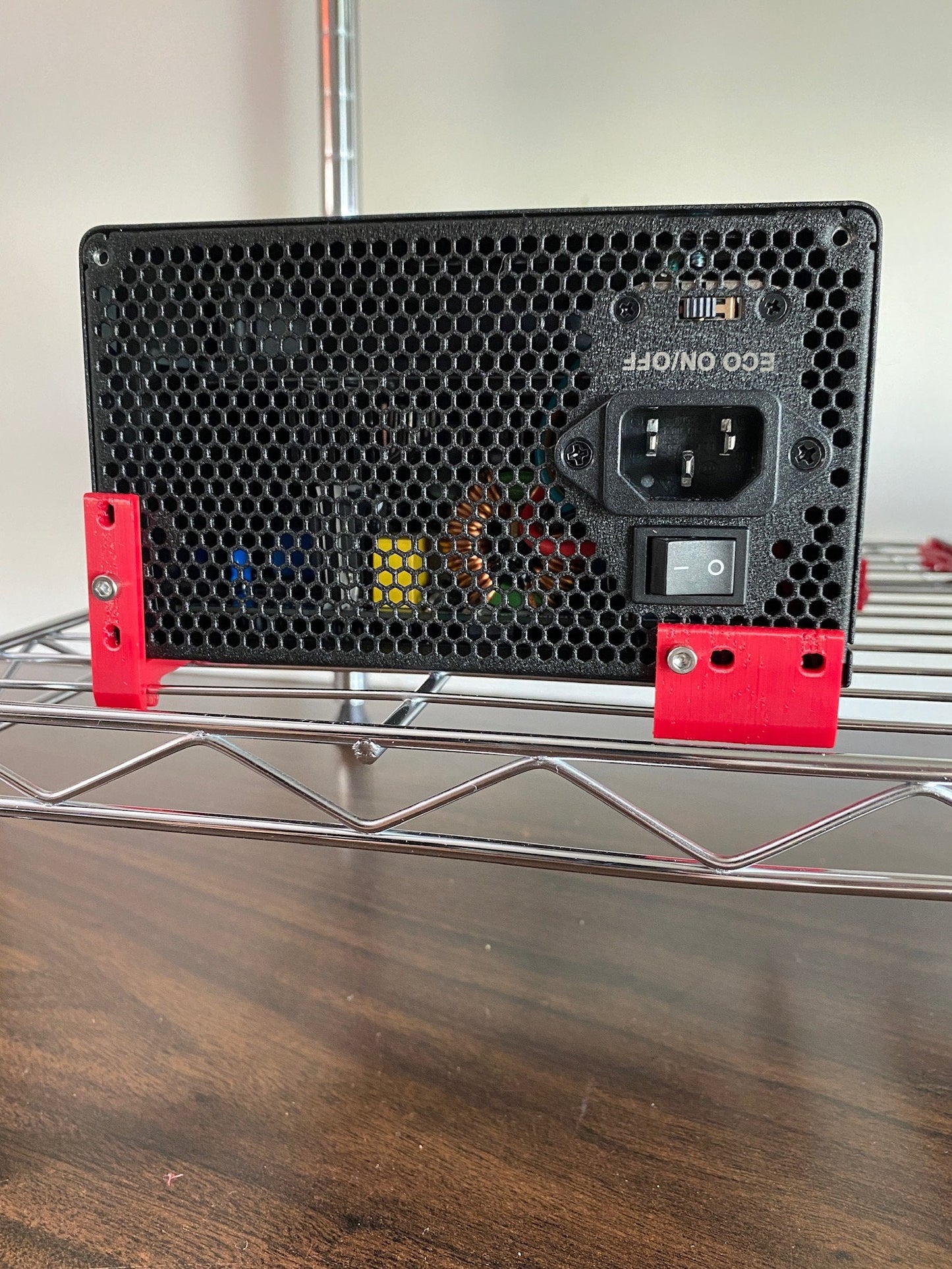 ATX Power Supply Mounting Holders for Wire Mining Rig Shelf // Multi Purpose // 3D printed //