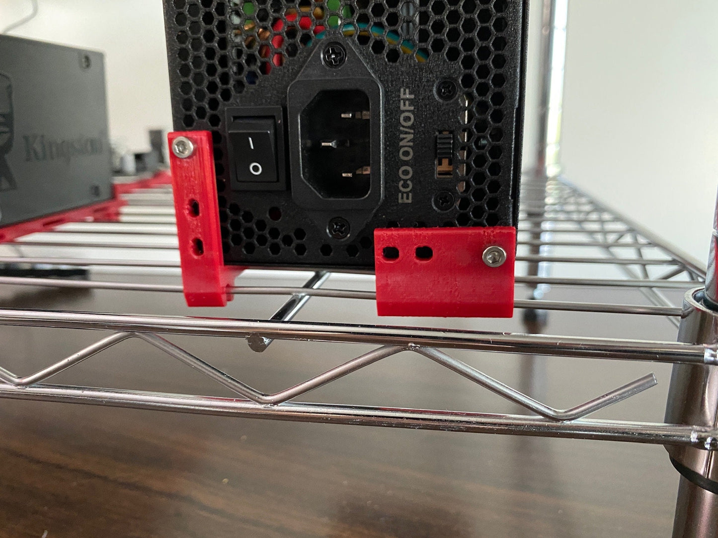 ATX Power Supply Mounting Holders for Wire Mining Rig Shelf // Multi Purpose // 3D printed //