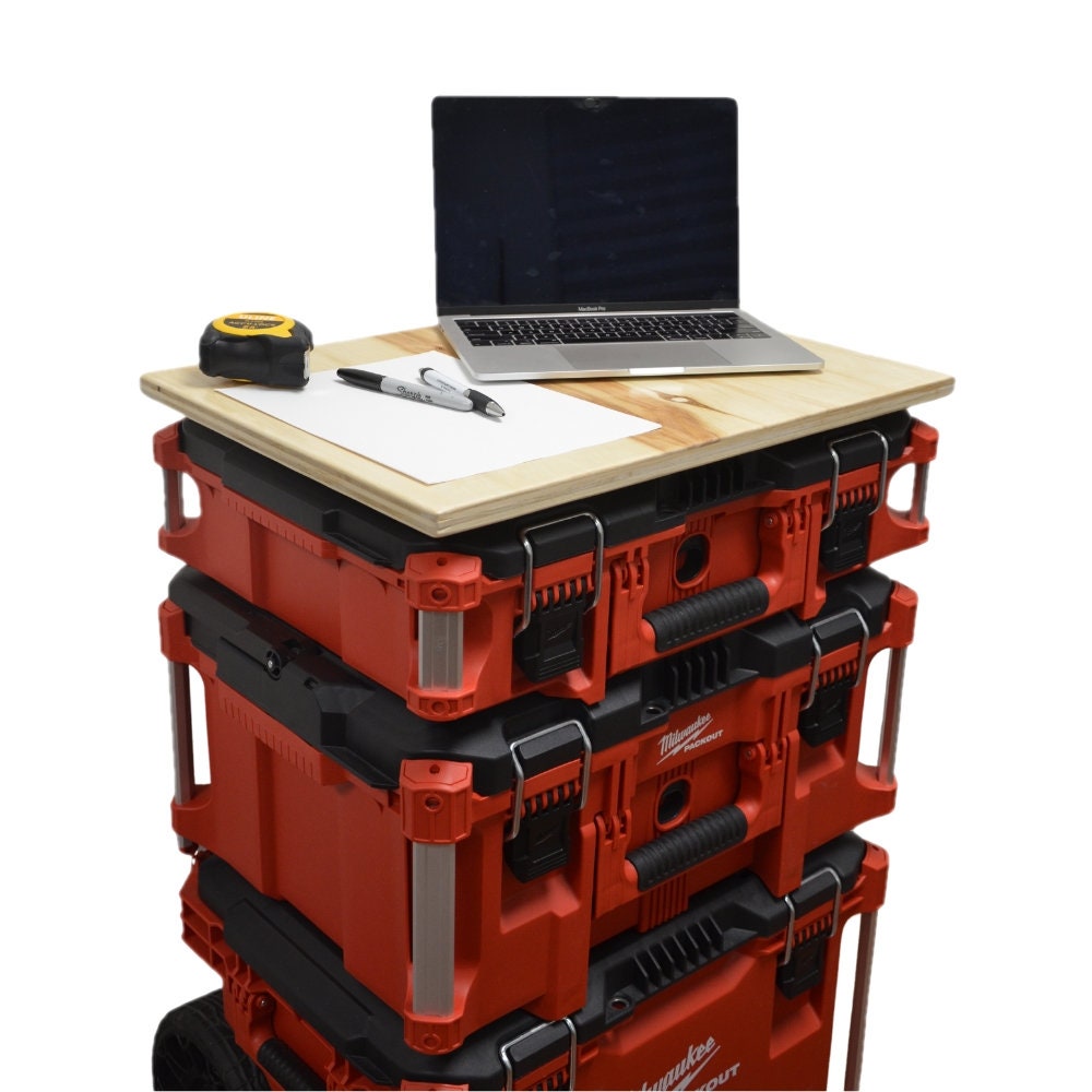 Wood Worktop compatible with Milwaukee Packout by 3Dbility // Workstation // Workbench // Plywood